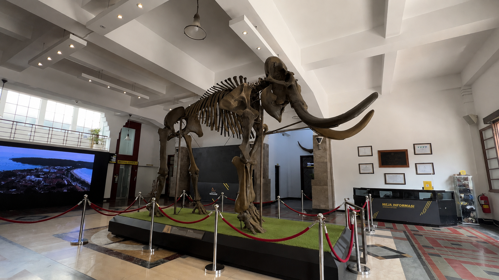 Salle d'exposition d'un musée de Bandung